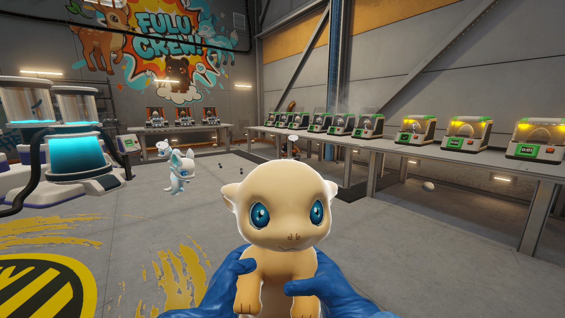 Monster Lab Simulator lab console view