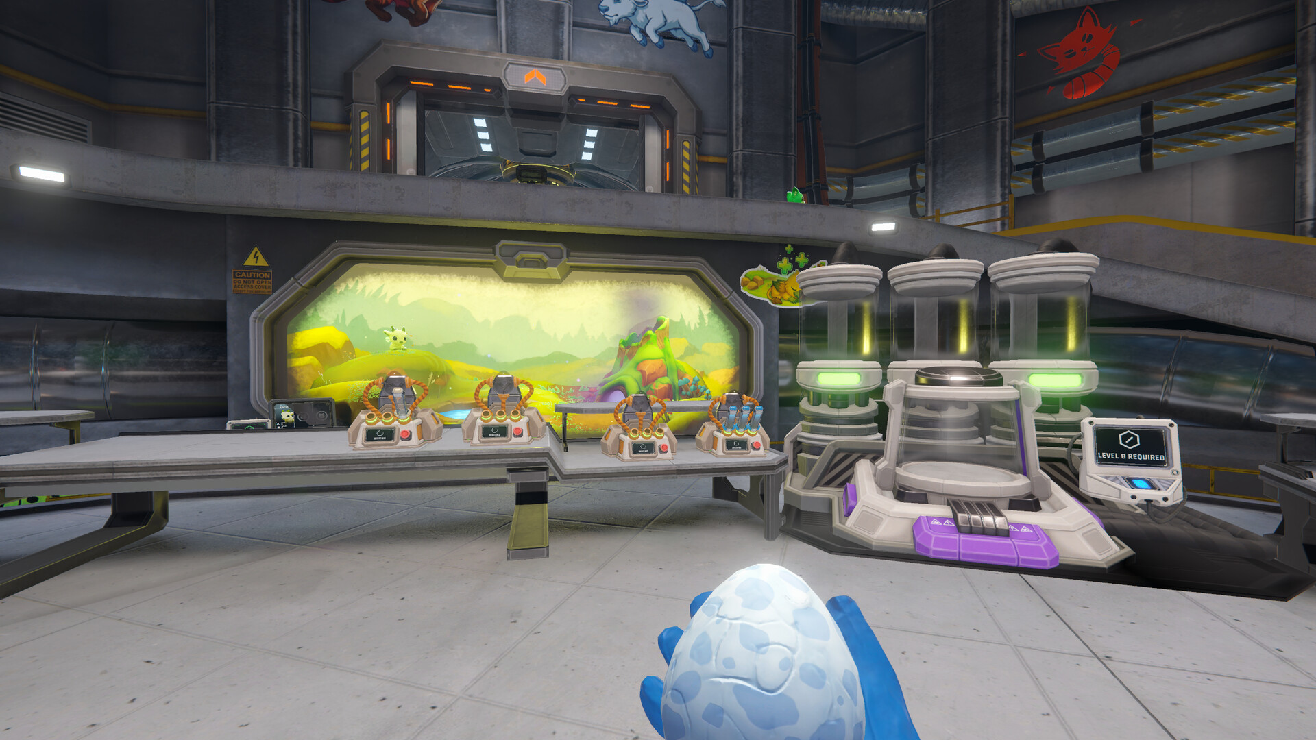 Monster Lab Simulator egg handling and incubator stations